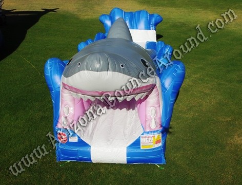 Inflatable shark themed water slide rental Denver Colorado